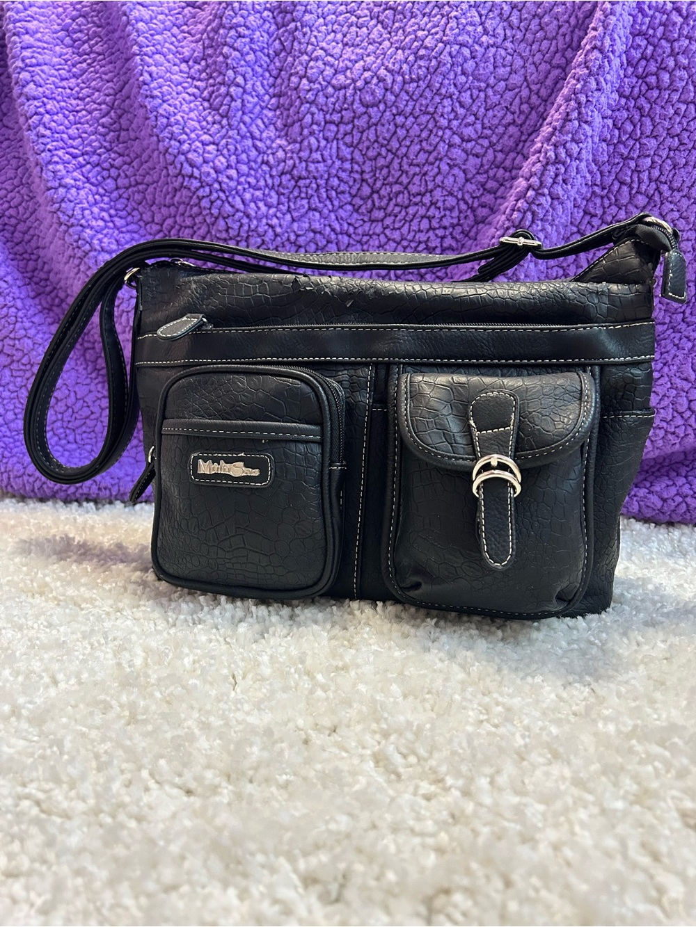 MultiSac Faux Leather Crossbody Purse